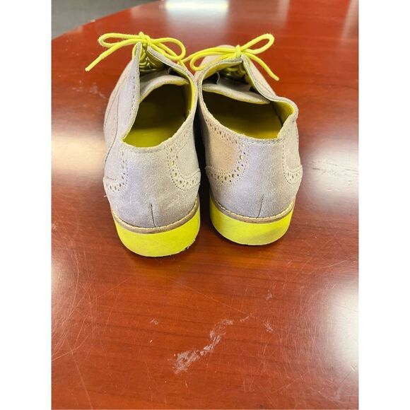 Cole Haan Tan & Yellow Suede Ladies Wing Tips sz 10 - Picture 6 of 8
